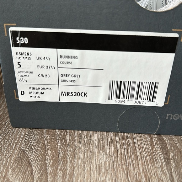 New Balance 530 Shoes in Raincloud & Shadow Grey Size 5 M/ 6.5 W NEW IN BOX - Picture 9 of 14